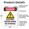 Signmission Electric Meter Room Danger Sign, Vinyl Decal, 10in W x 14in L, 2PK OS-2PACK-DS-D-1014-V-1192 - alternate 5